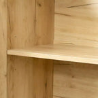 Credenza moderna in legno da 43,3", mobile contenitore con 2 ante, 2 cassetti, ripiano rimovibile, finitura rovere