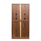 Dispensa da cucina da 160 cm, credenza a buffet autoportante con ante e ripiani per soggiorno e sala da pranzo