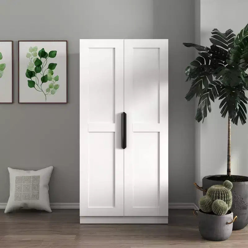Dispensa da cucina da 160 cm, credenza a buffet autoportante con ante e ripiani per soggiorno e sala da pranzo
