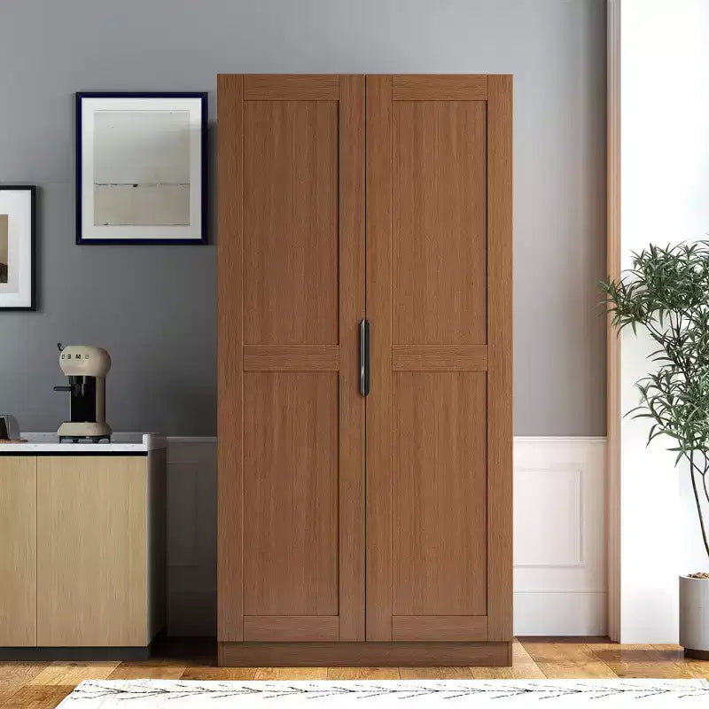 Dispensa da cucina da 160 cm, credenza a buffet autoportante con ante e ripiani per soggiorno e sala da pranzo