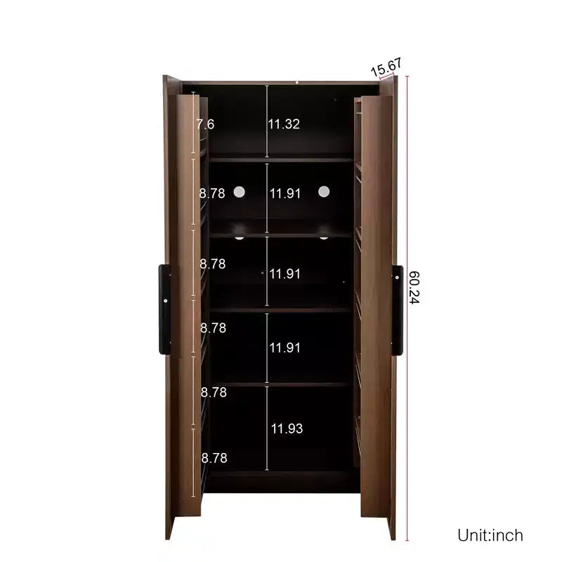 Dispensa da cucina da 160 cm, credenza a buffet autoportante con ante e ripiani per soggiorno e sala da pranzo