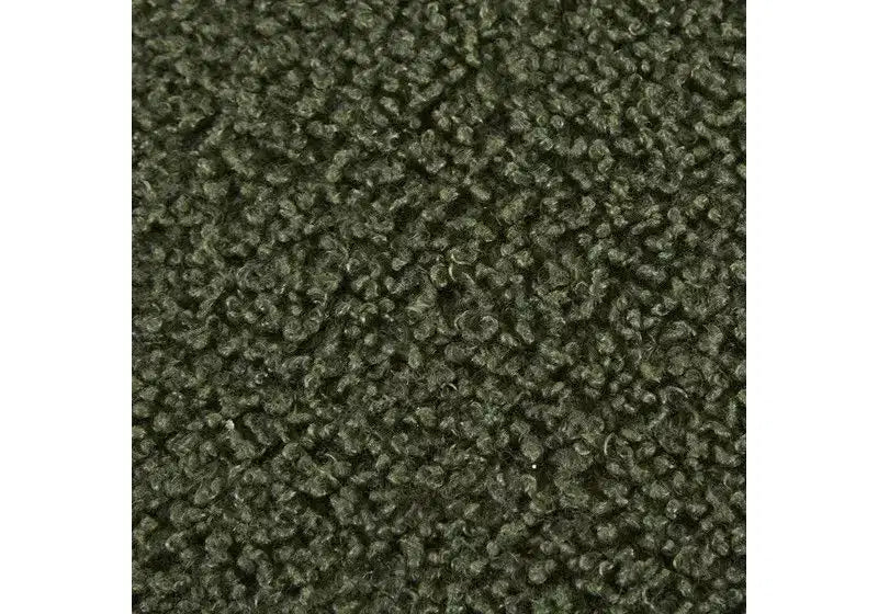 Panca Pouf da Fondo Letto da 48" in Peluche Boucle con Contenitore e Gambe in Legno, Capacità 181 kg