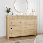 COZONY 6/7 Drawer Dresser, Wooden Chest of Drawers with Fluted Panels, Storage Organizer for Living Room Bedroom