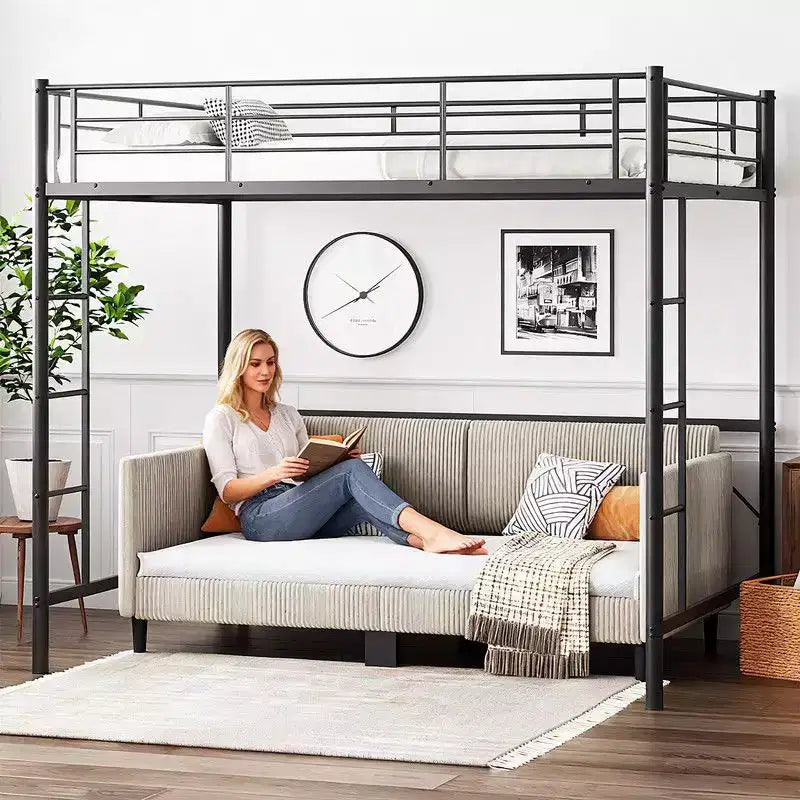 Daybed singolo imbottito in velluto a coste, comodo divano letto per gli ospiti