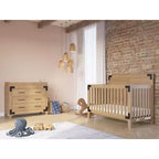 Comò a 3 cassetti per cameretta o camera da letto, Kit antiribaltamento, Finitura atossica sicura per bambini