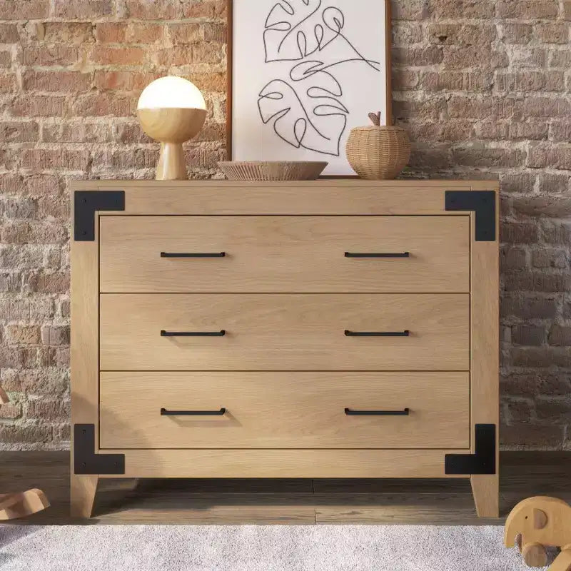 Child Craft Lucas 3 Drawer Dresser for Nursery or Bedroom, Plenty of Storage, Anti-Tip Kit Included to Prevent Tipping, Non-Toxic, Baby Safe Finish