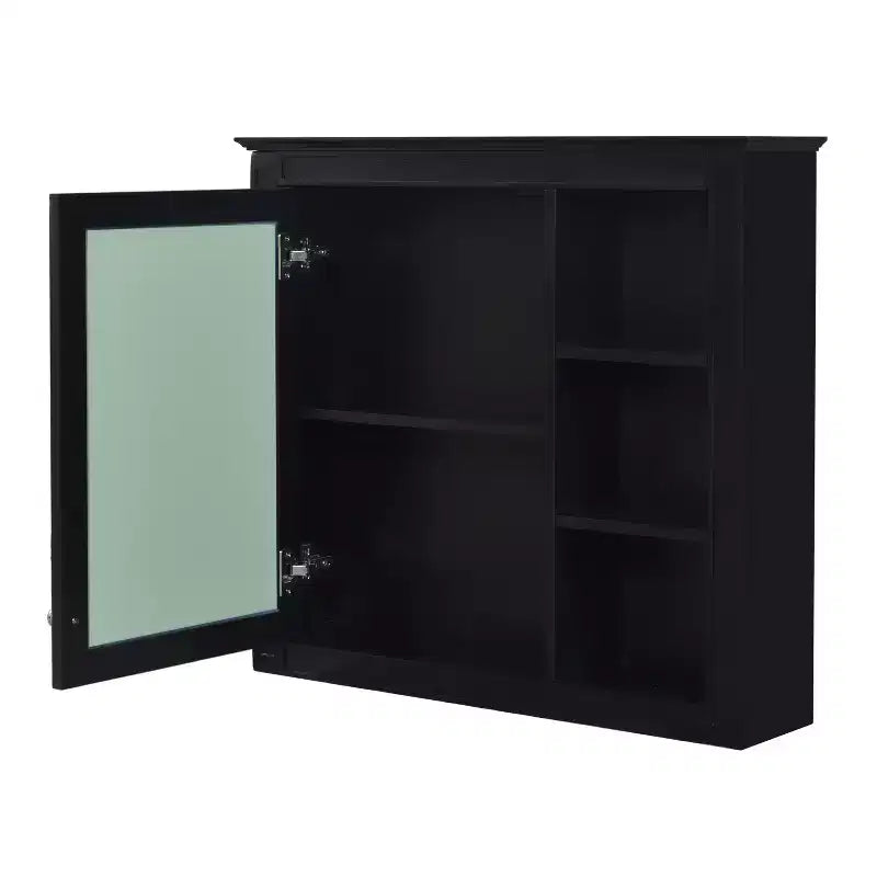 Mobile bagno da 75 cm con lavabo, mobiletto da bagno con cassetti e specchio, armadietto a specchio da bagno