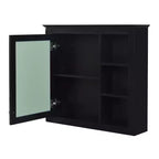 Mobile bagno da 75 cm con lavabo, mobiletto da bagno con cassetti e specchio, armadietto a specchio da bagno