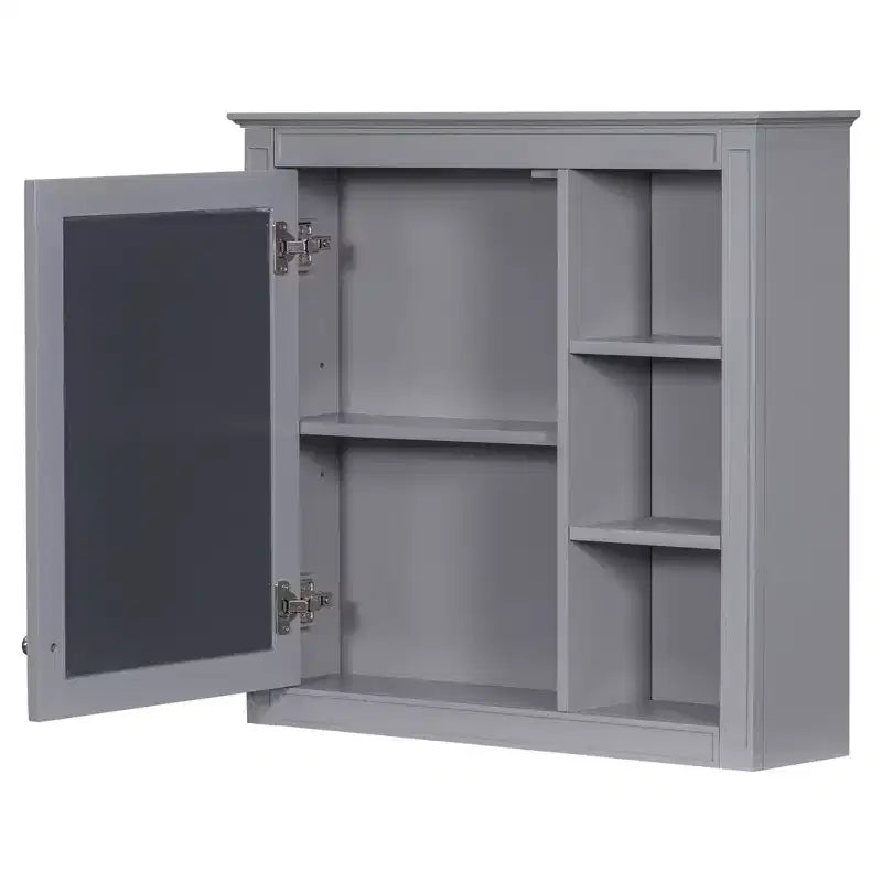 Mobile bagno da 75 cm con lavabo, mobiletto da bagno con cassetti e specchio, armadietto a specchio da bagno