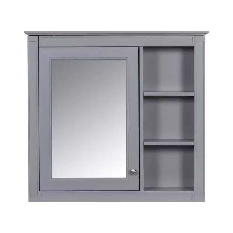 Mobile bagno da 75 cm con lavabo, mobiletto da bagno con cassetti e specchio, armadietto a specchio da bagno