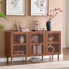 Bestier Modern Storage Sideboard Cabinet with Open Shelves for Dining Room & Entryway, Large Capacity Organizer for Living Room