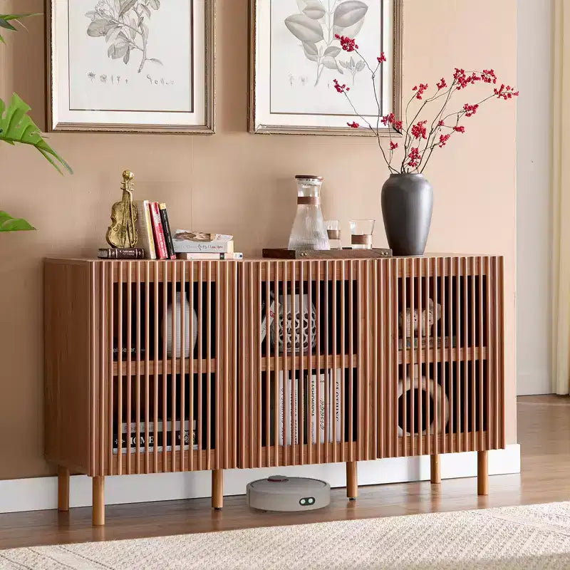 Bestier Modern Storage Sideboard Cabinet with Open Shelves for Dining Room & Entryway, Large Capacity Organizer for Living Room