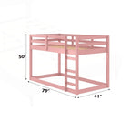 Versatile letto a soppalco singolo in legno con doghe integrate e sponda di protezione
