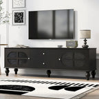 Mobile Porta TV Moderno Minimalista con 2 Armadietti, 2 Cassetti e Gestione Cavi per Soggiorno Camera da Letto