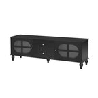 Mobile Porta TV Moderno Minimalista con 2 Armadietti, 2 Cassetti e Gestione Cavi per Soggiorno Camera da Letto