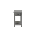 Tavolino rettangolare salvaspazio in legno da 23 pollici con due ripiani e un cassetto per soggiorno - 13L x 22W x 23H