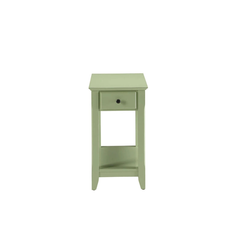 Tavolino rettangolare salvaspazio in legno da 23 pollici con due ripiani e un cassetto per soggiorno - 13L x 22W x 23H