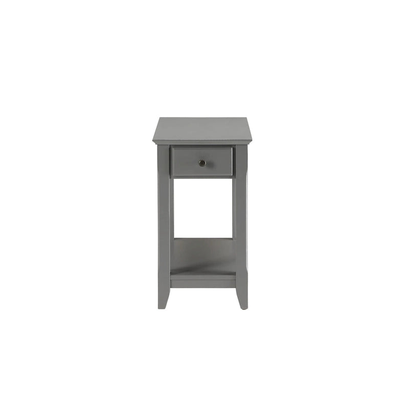 Tavolino rettangolare salvaspazio in legno da 23 pollici con due ripiani e un cassetto per soggiorno - 13L x 22W x 23H