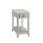 Tavolino rettangolare salvaspazio in legno da 23 pollici con due ripiani e un cassetto per soggiorno - 13L x 22W x 23H