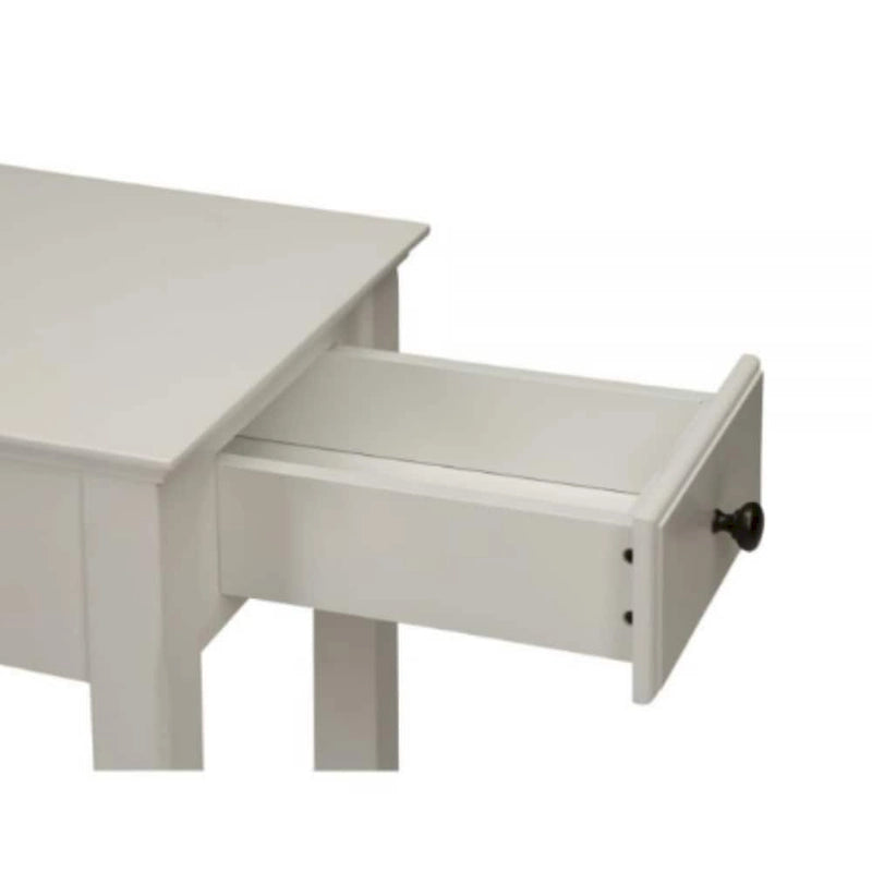 Tavolino rettangolare salvaspazio in legno da 23 pollici con due ripiani e un cassetto per soggiorno - 13L x 22W x 23H