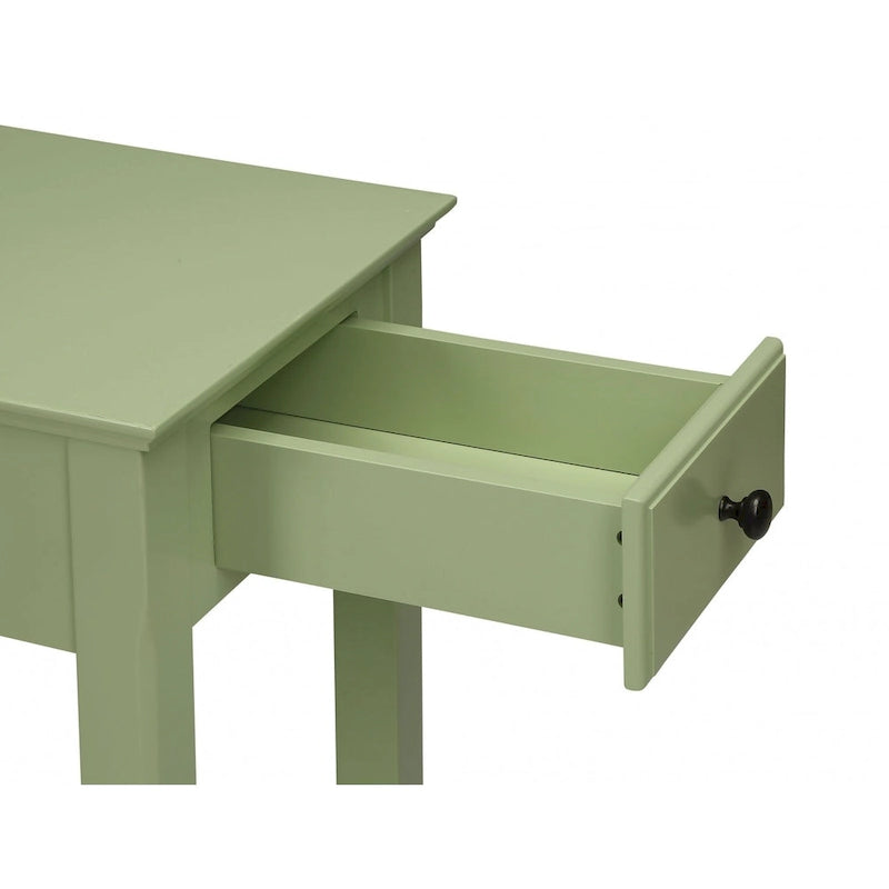 Tavolino rettangolare salvaspazio in legno da 23 pollici con due ripiani e un cassetto per soggiorno - 13L x 22W x 23H