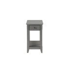 Tavolino rettangolare salvaspazio in legno da 23 pollici con due ripiani e un cassetto per soggiorno - 13L x 22W x 23H