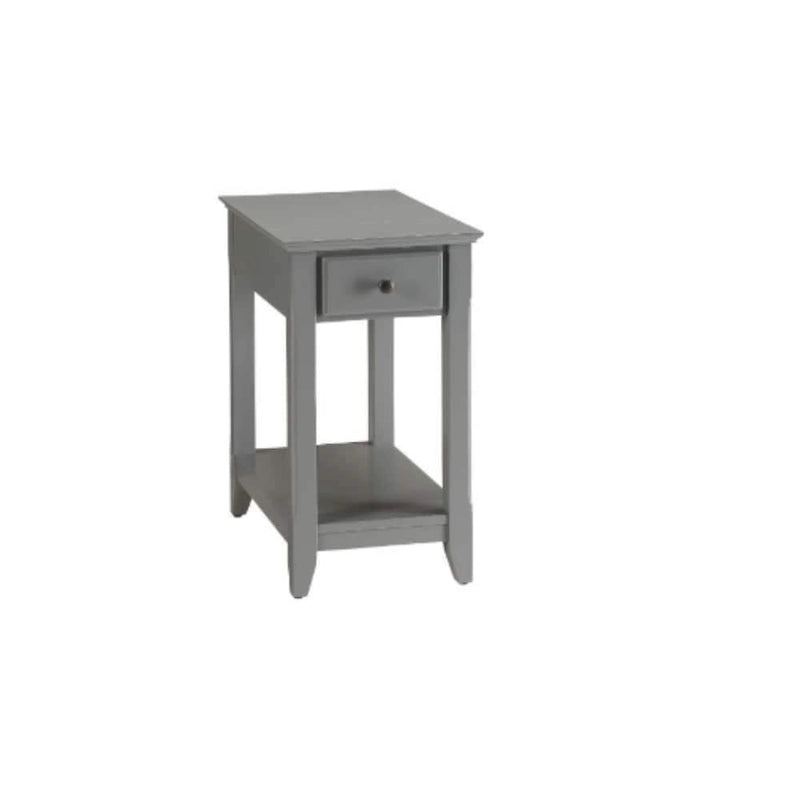 Tavolino rettangolare salvaspazio in legno da 23 pollici con due ripiani e un cassetto per soggiorno - 13L x 22W x 23H