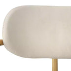 Set di 2 sgabelli da bar retro in velluto, altezza bancone 61 cm