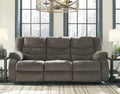 Tulen Contemporary Reclining Sofa Gray