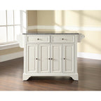 Isola da cucina in granito massiccio con finitura bianca - 18p x 51.5l x 36h
