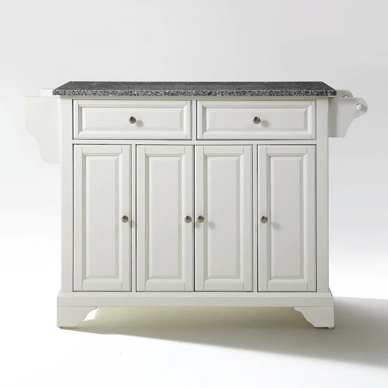 Isola da cucina in granito massiccio con finitura bianca - 18p x 51.5l x 36h