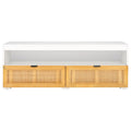Mobile porta TV con 2 cassetti e 1 ripiano (adatto per TV a schermo piatto fino a 55") - 122x41x43 cm