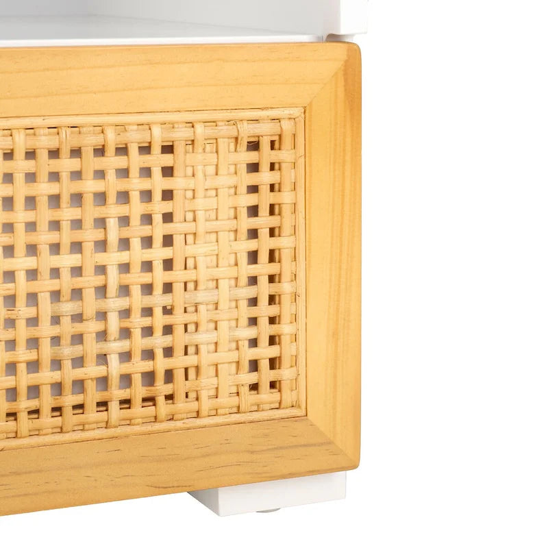 Mobile porta TV con 2 cassetti e 1 ripiano (adatto per TV a schermo piatto fino a 55") - 122x41x43 cm