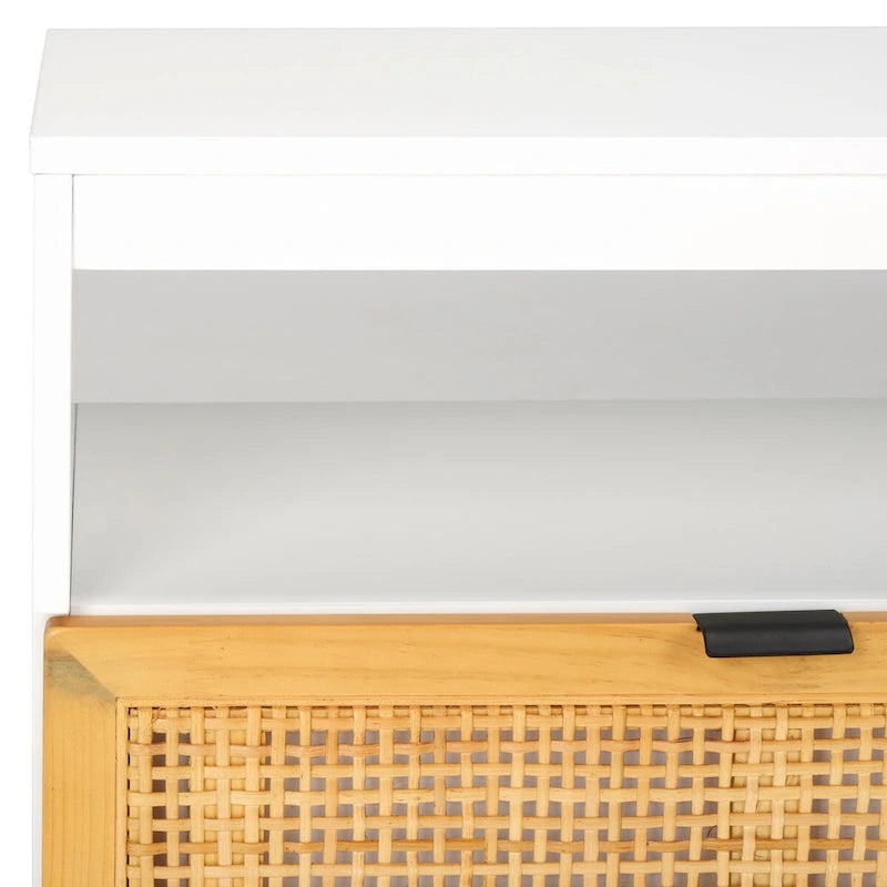 Mobile porta TV con 2 cassetti e 1 ripiano (adatto per TV a schermo piatto fino a 55") - 122x41x43 cm