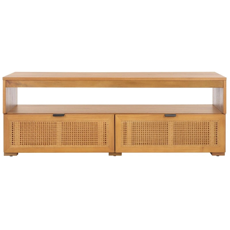 Mobile porta TV con 2 cassetti e 1 ripiano (adatto per TV a schermo piatto fino a 55") - 122x41x43 cm