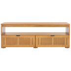 Mobile porta TV con 2 cassetti e 1 ripiano (adatto per TV a schermo piatto fino a 55") - 122x41x43 cm