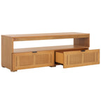 Mobile porta TV con 2 cassetti e 1 ripiano (adatto per TV a schermo piatto fino a 55") - 122x41x43 cm