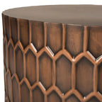 Tavolino da caffè antico in rame - 29 x 29 x 15 - 29Lx29Px15H