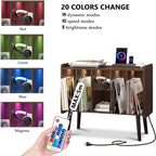 Mobile giradischi a LED - 14.2P x 32.5L x 27.2A