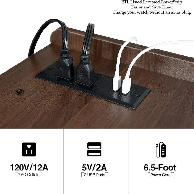 Mobile giradischi a LED - 14.2P x 32.5L x 27.2A